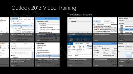 Video Training Outlook 2013 screenshot 2