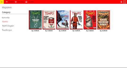 TEMPO Bookstore screenshot 4