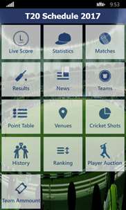 T20 Schedule & Live Score screenshot 1