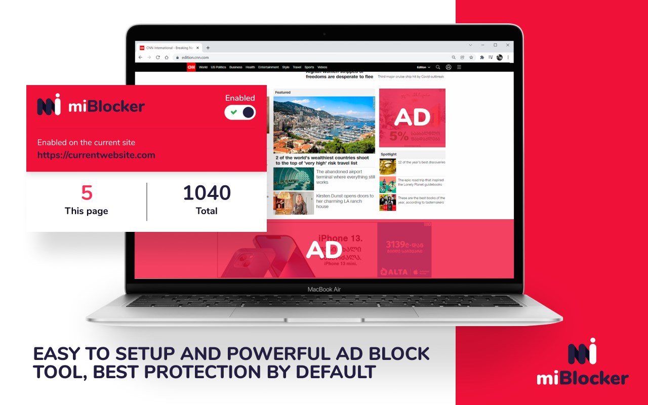 miBlocker ad block promo image