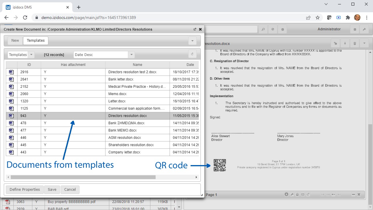 Snapshot 6 of izidocs Document Management Solution