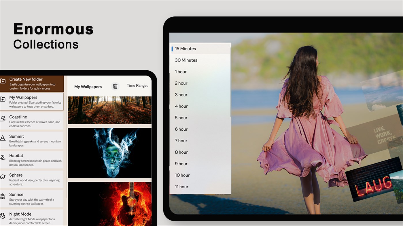 #3. Desktop Organizer: Wallpapers for Desktop (Windows) By: White Peacock
