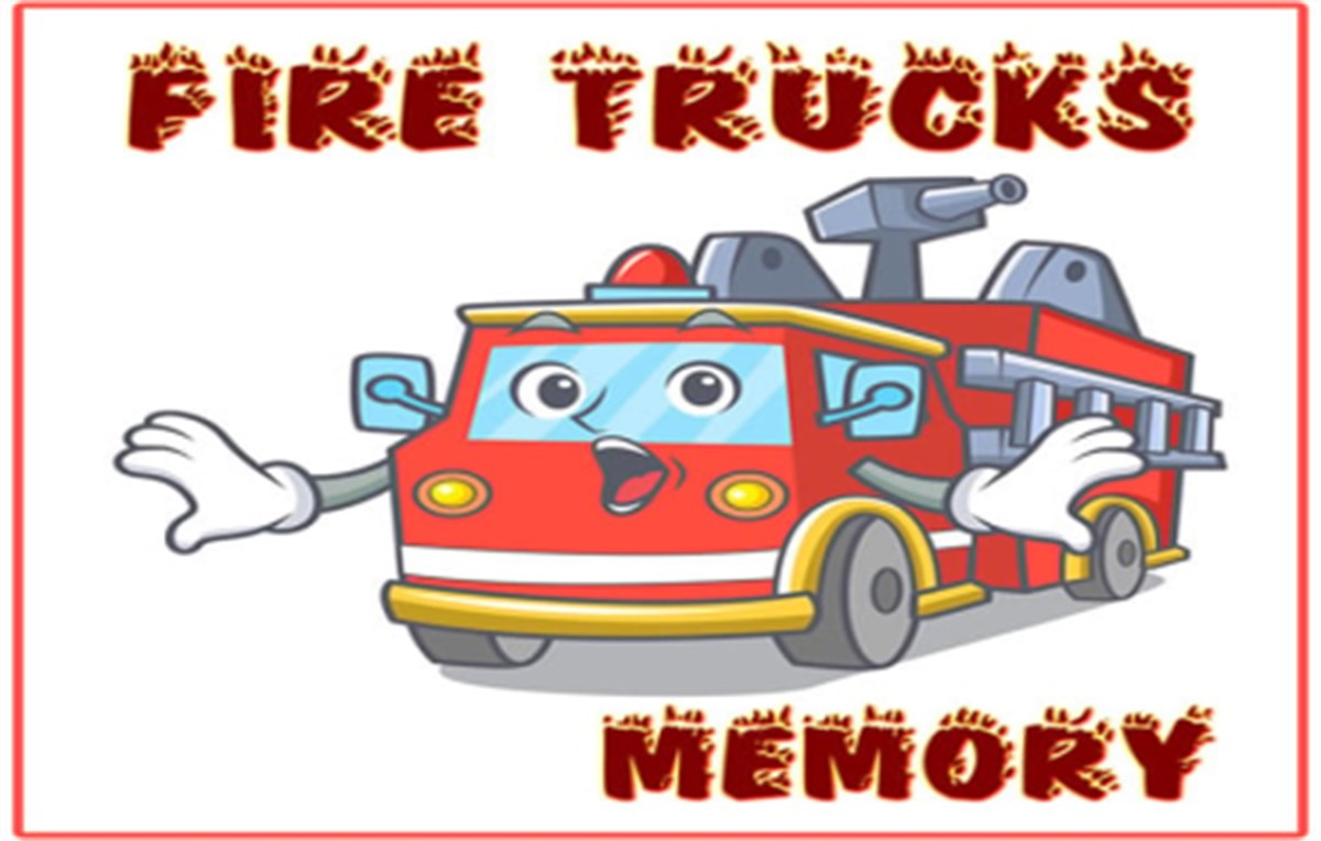 Fire Trucks Memory Game