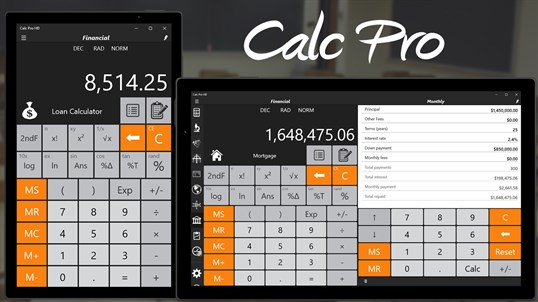 Calc Pro HD Free - Calculator screenshot 3