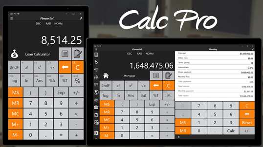 Calc Pro HD - Calculator screenshot 3