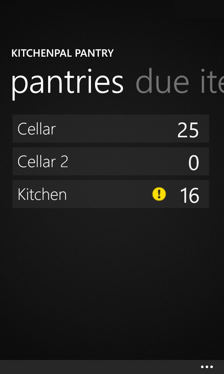 KitchenPal Pantry for Windows 10 Mobile