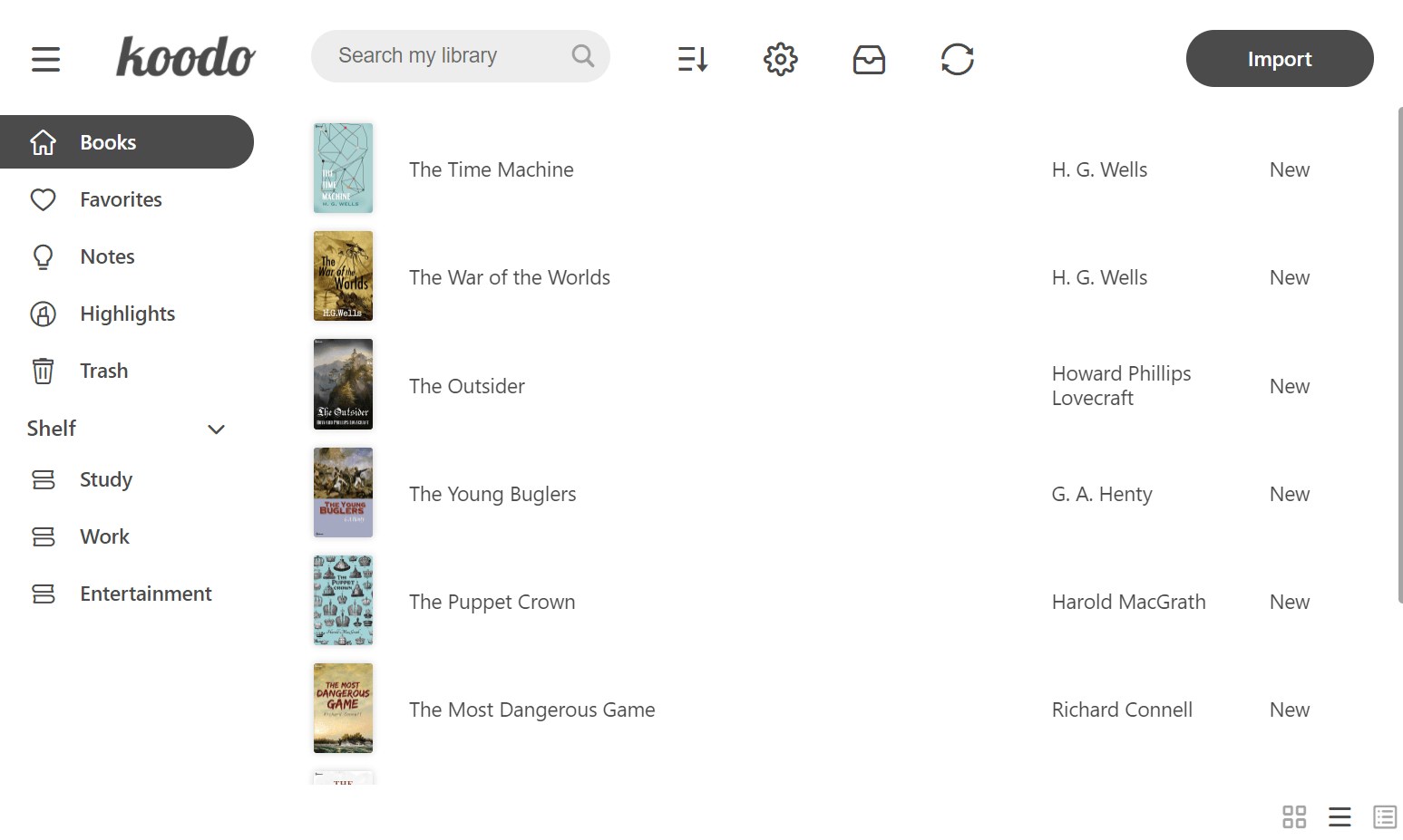 Koodo Reader screenshot