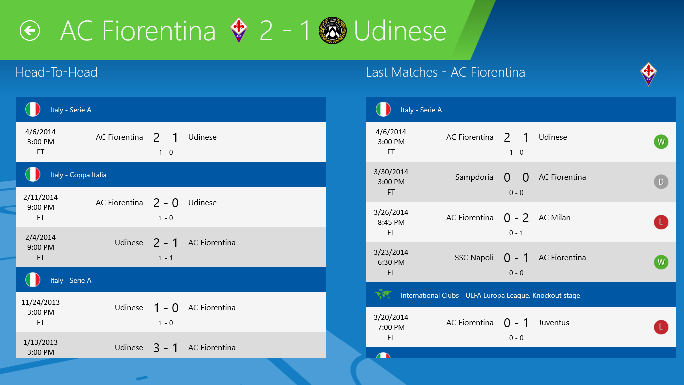 SofaScore LiveScore Live sports results and scores for Windows 10
