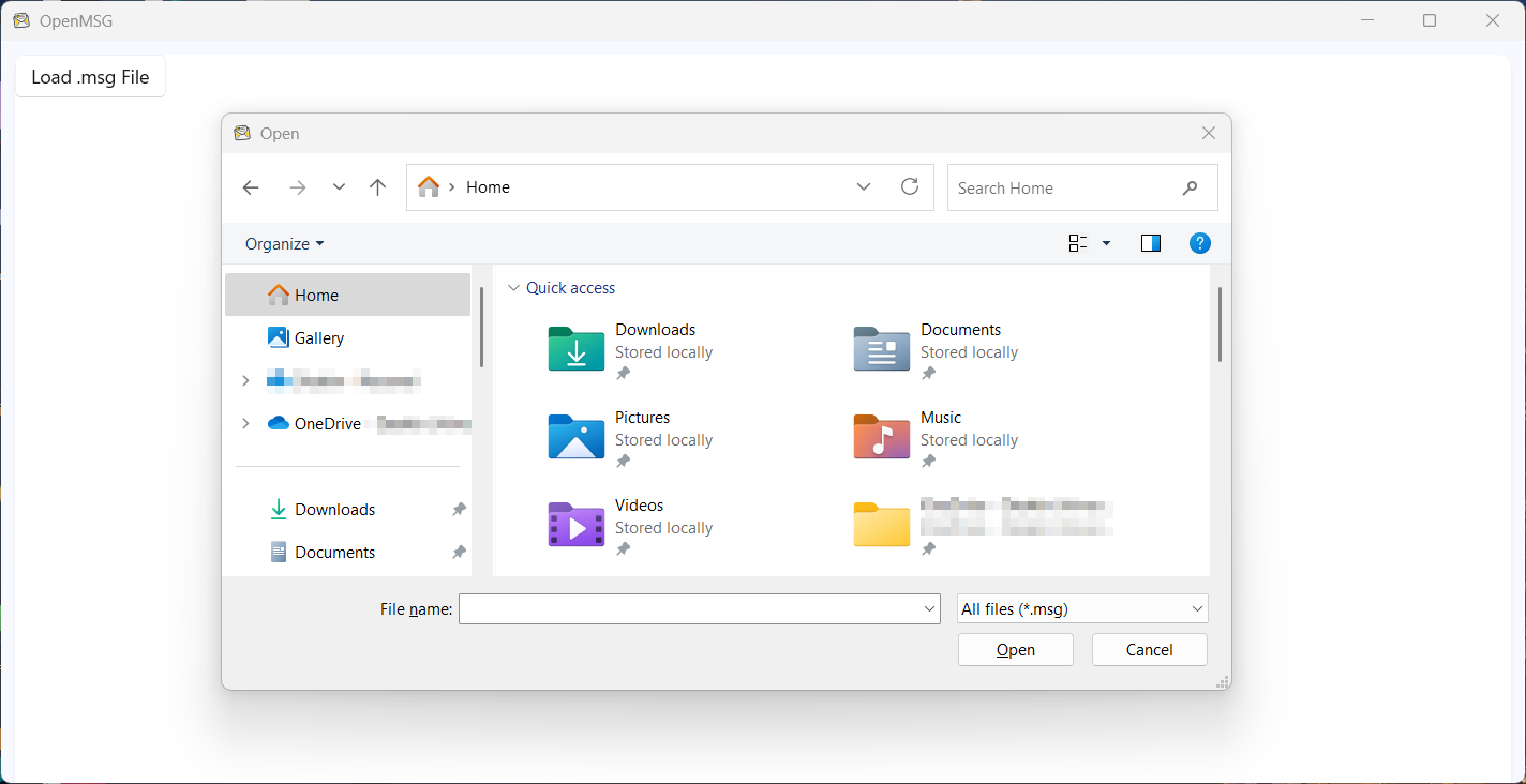 OpenMSG – Open MSG Files without Outlook screenshot