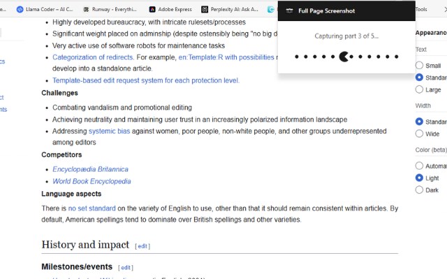 Full Page Screenshot