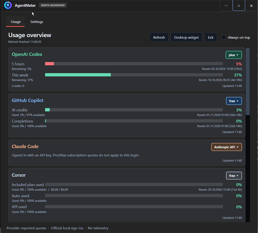 #1. AgentMeter (Windows) Af: nighteviL