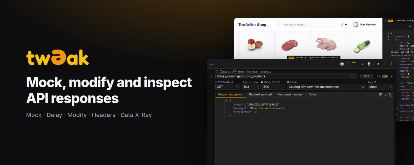 tweak: Mock and Modify HTTP Requests