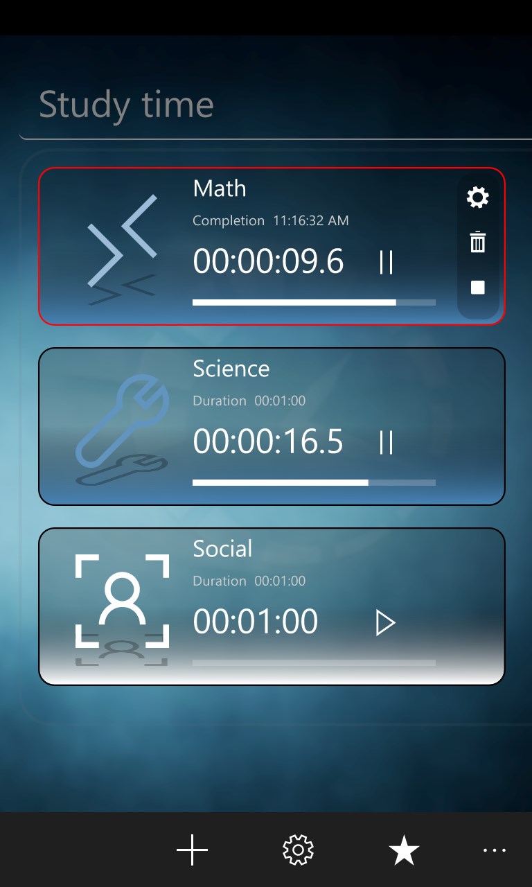 MultiTimer screenshot