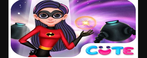 Superhero Violet Fashion Shoot Game marquee promo image