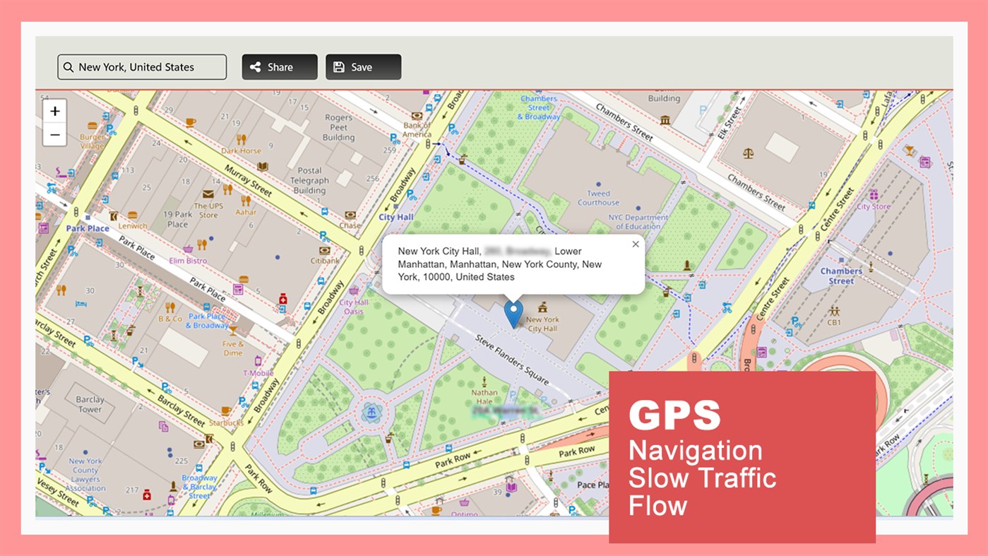 #5. GPS Route Finder : Maps Navigation and Directions (Windows) di: Purple Martin