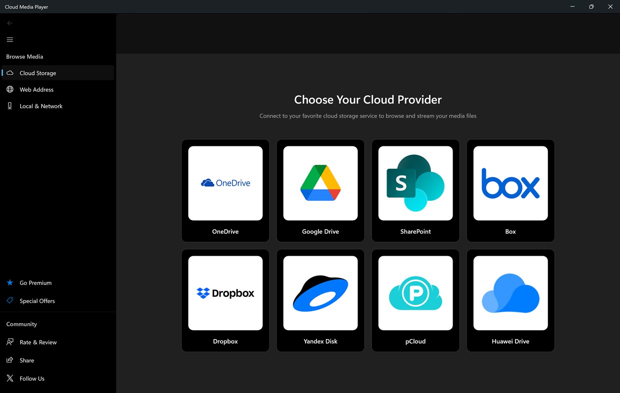 #2. Cloud Media Player (Windows) Podle: enarmedia