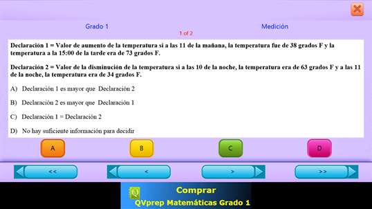 QVprep Lite Matemáticas Grado 1 screenshot 7