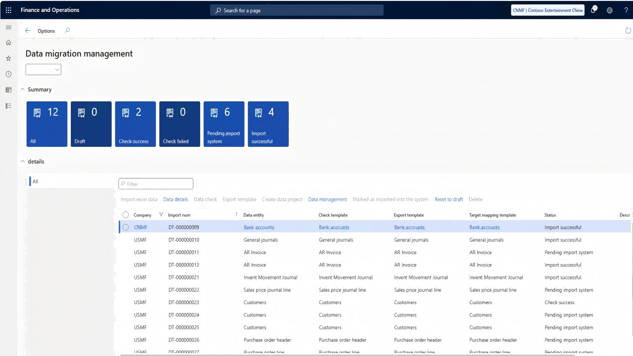 Snapshot 1 of Huamei 365® Data Migration Solution