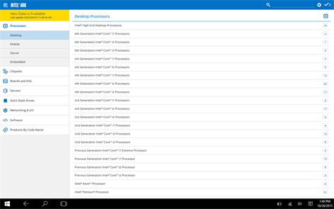 Intel® ARK (Product Specs) Screenshots 2