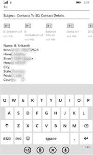 Contacts To SD screenshot 4
