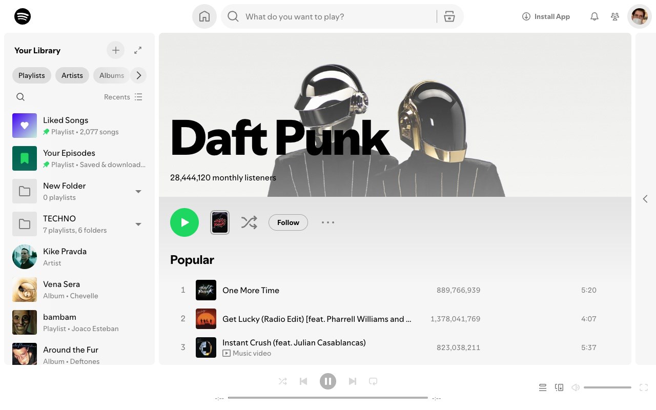 Spotify Light Mode