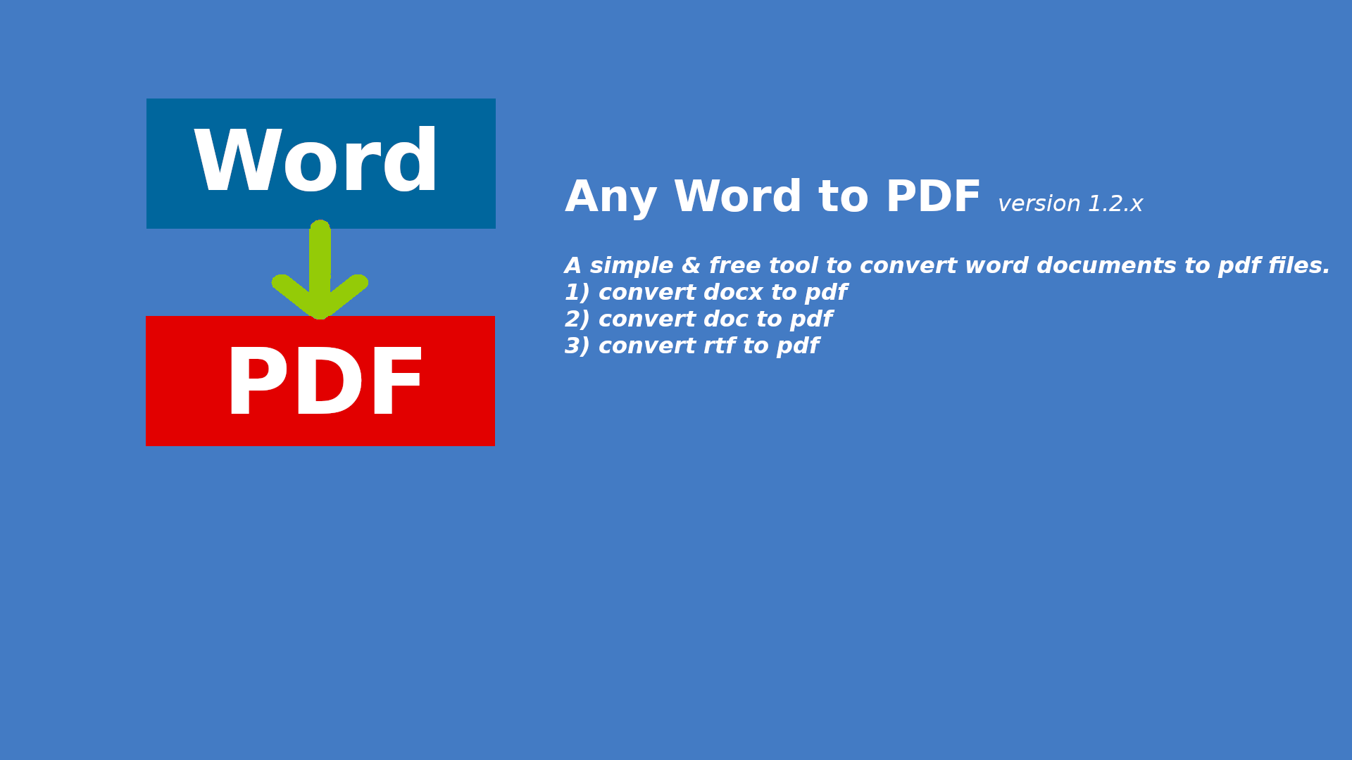 Get Any Word to PDF: convert docx to 