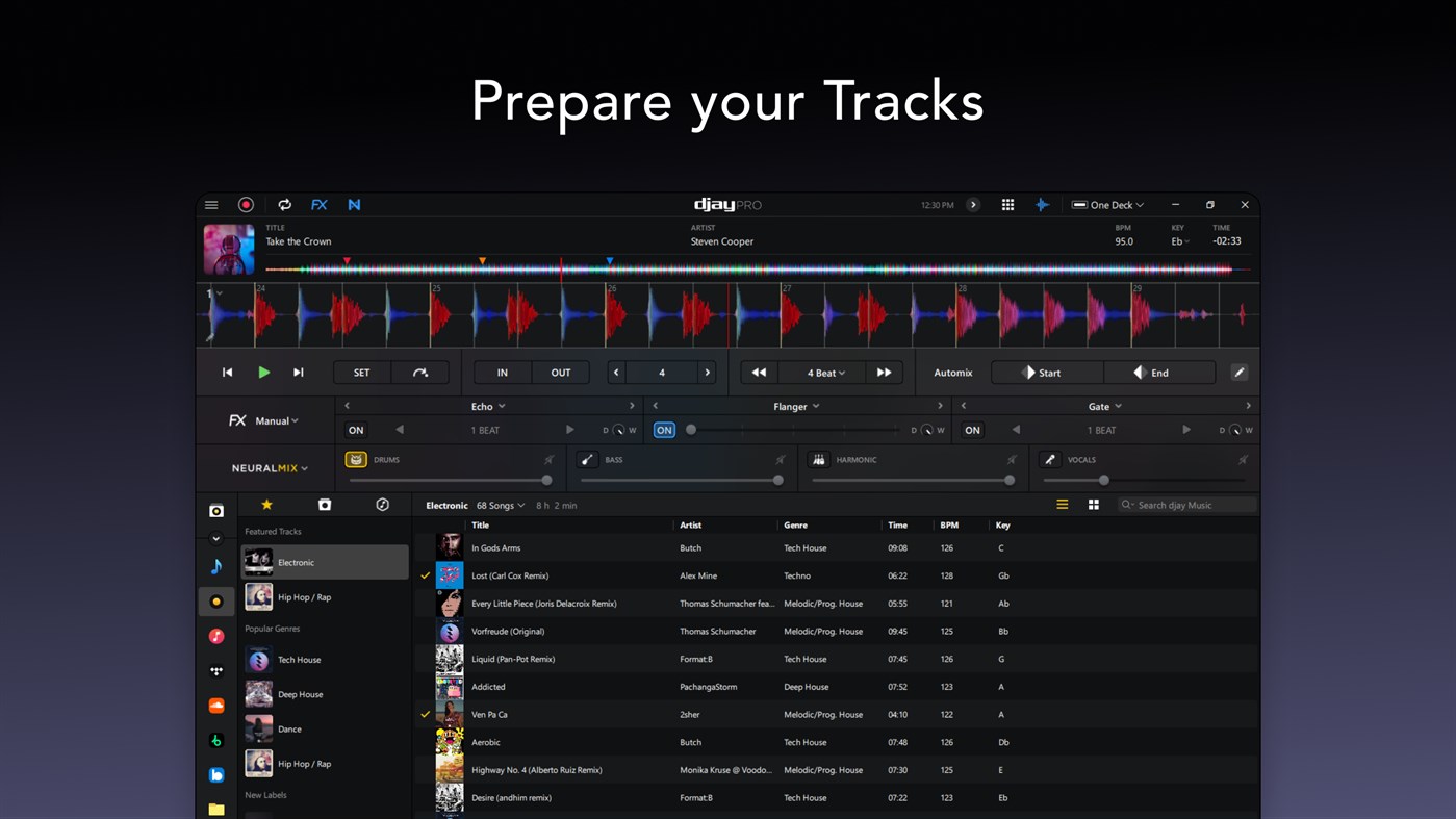 #6. djay Pro - DJ App & AI Mixer (Windows) 게시자: Algoriddim