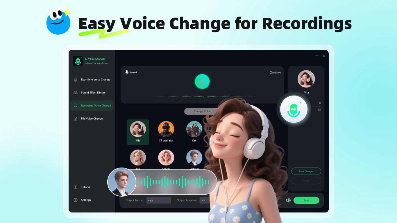 AI Voice Changer - Real-Time Male & Female Switch screenshot