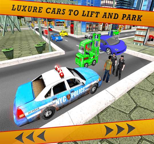City Police Forklift Game 3D screenshot 2