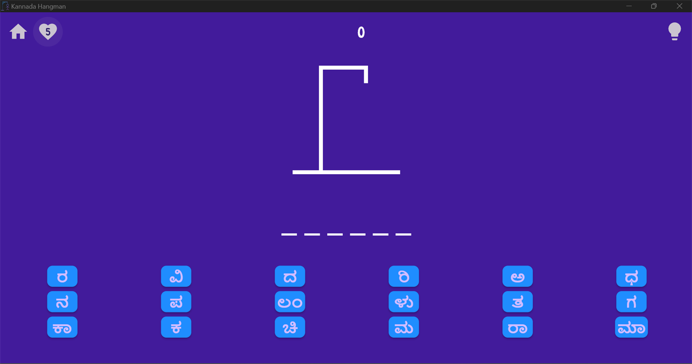 #2. Kannada Hangman (Windows) Podle: SHARATH.M