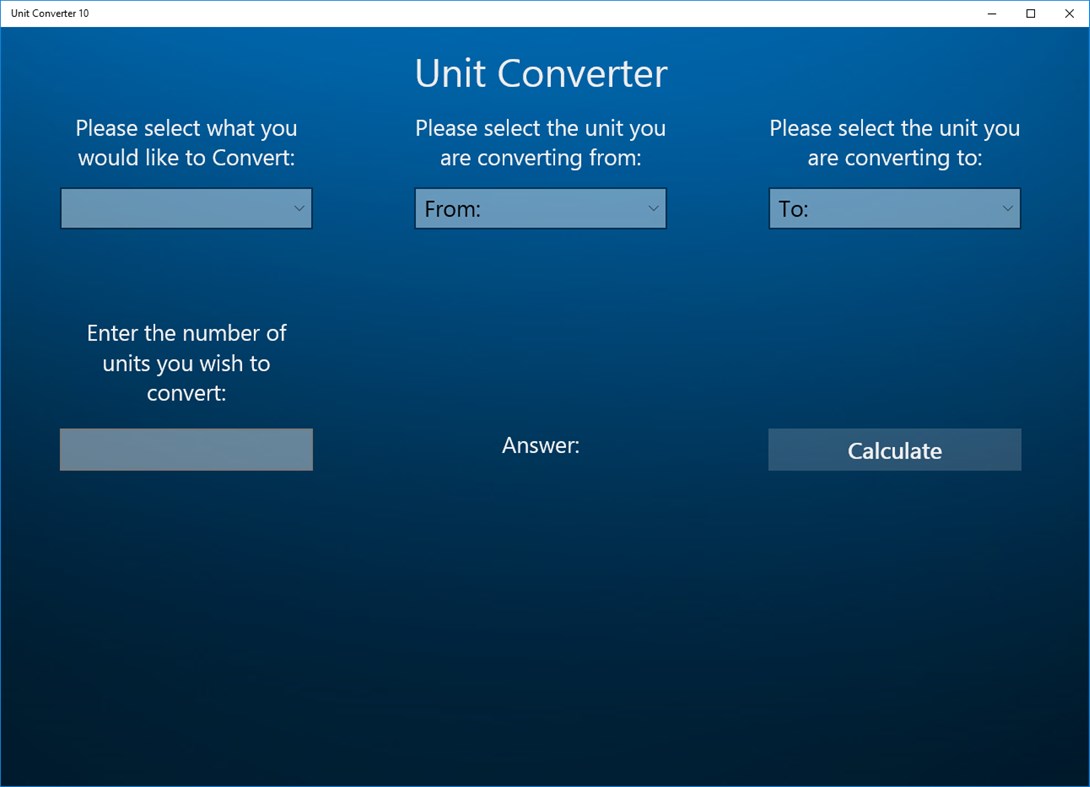 #1. Unit Converter 10 (Windows) 由: sixthgibbon
