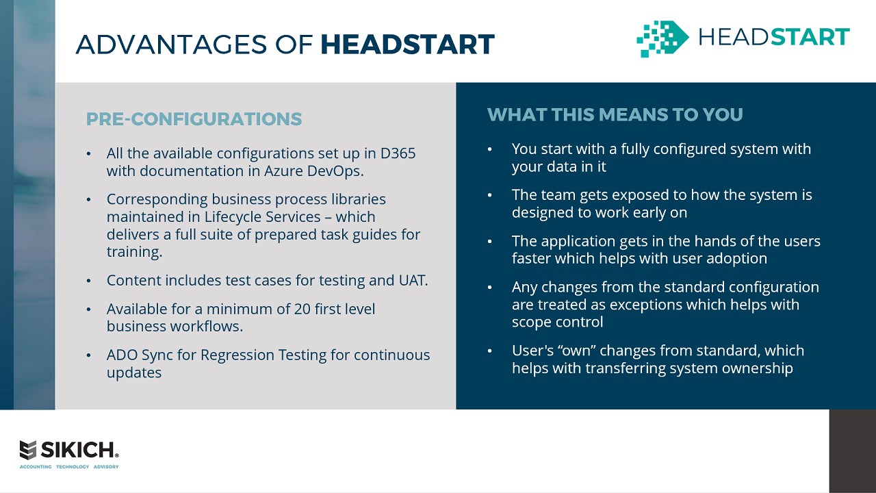 Snapshot 4 of Sikich Migration HEADSTART for On Premises Microsoft Dynamics Users Moving to Dynamics 365 FSCM