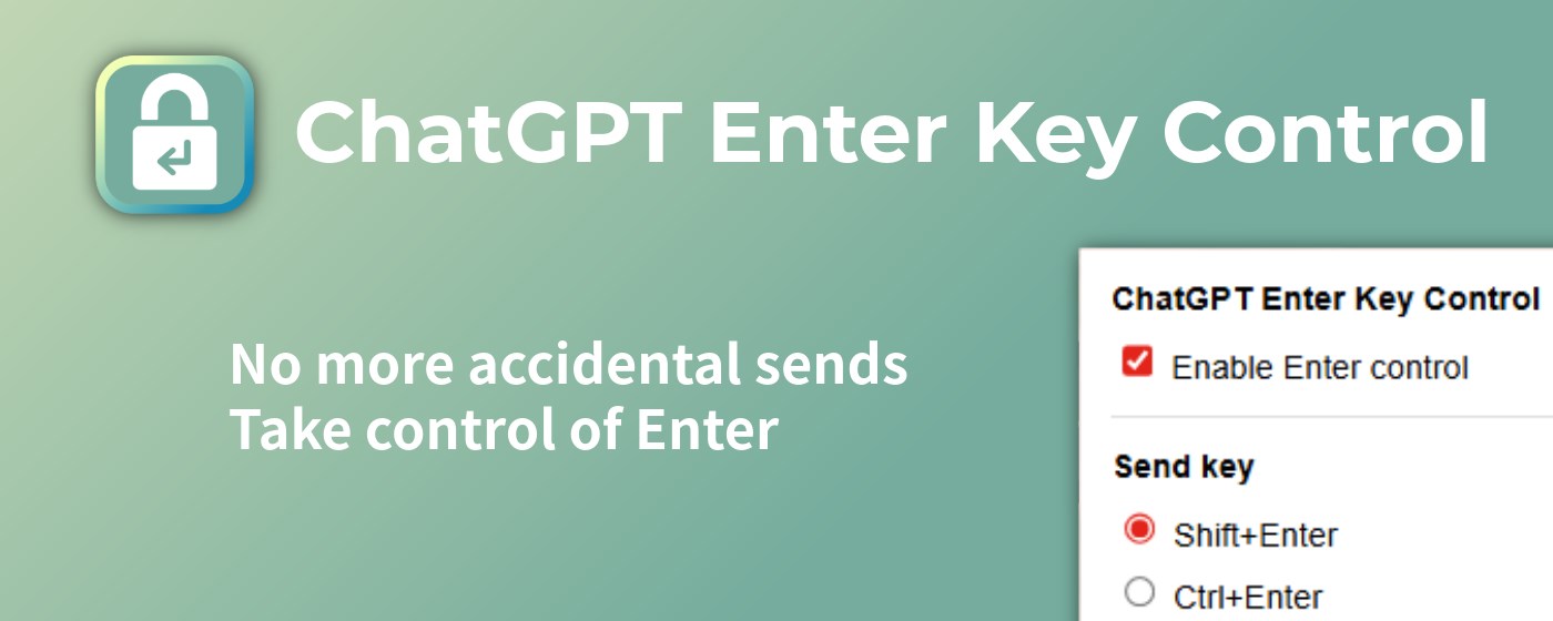 ChatGPT Enter Key Control (by marusin)