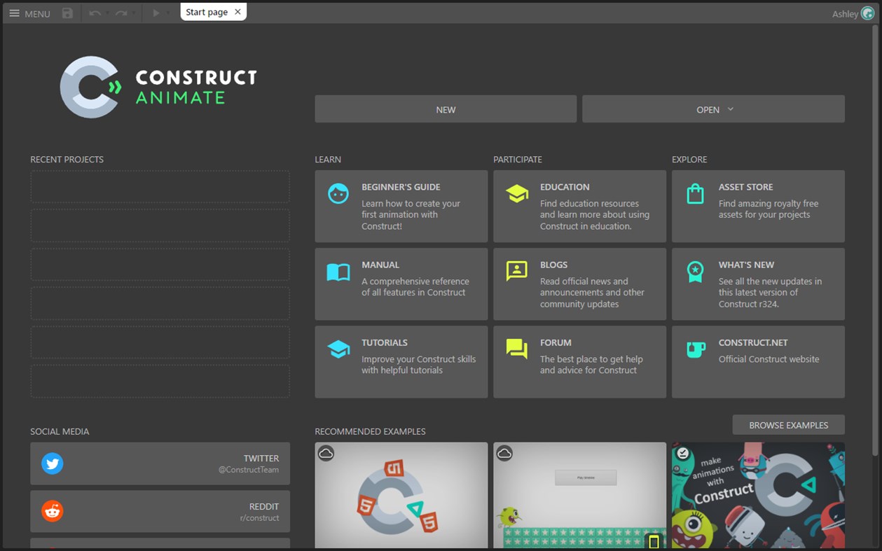 #1. Construct Animate (Windows) Tekijänä: Scirra