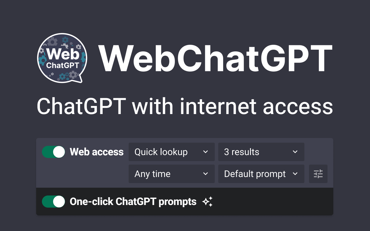WebChatGPT: ChatGPT with internet access