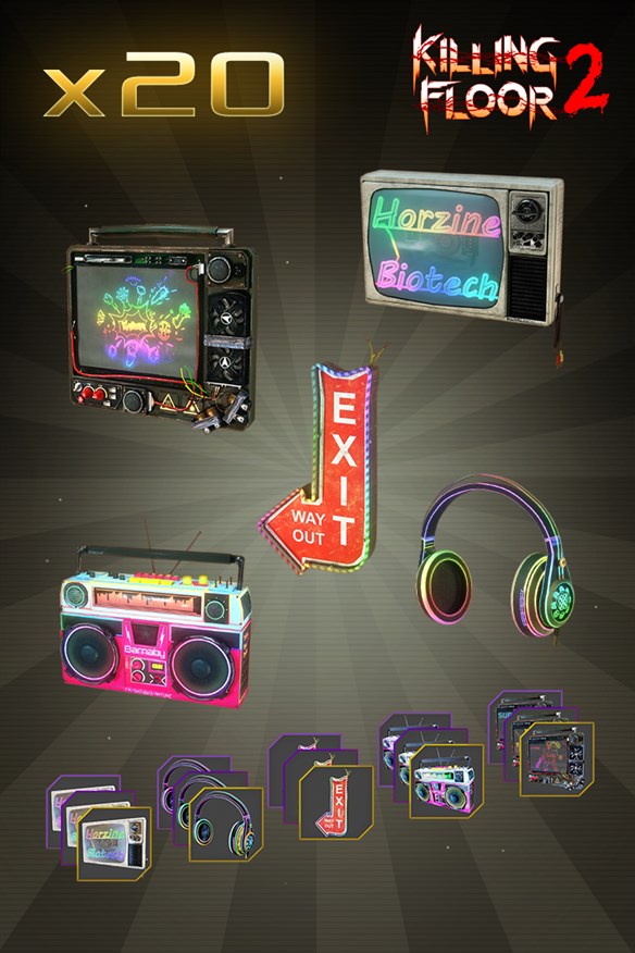 Retro Neon Gear Cosmetic Bundle Xbox Series X|S and Xbox One cover art