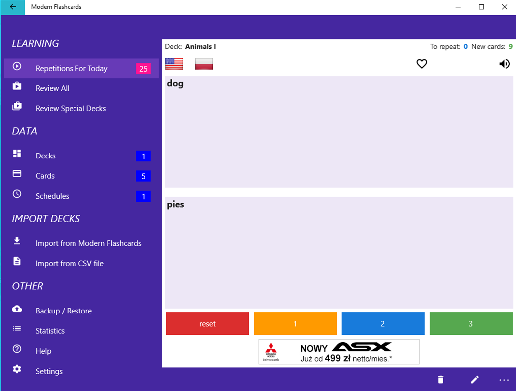 #2. Modern Flashcards (Windows) Göre: Kacper Mroczek