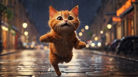 Cat in Rain