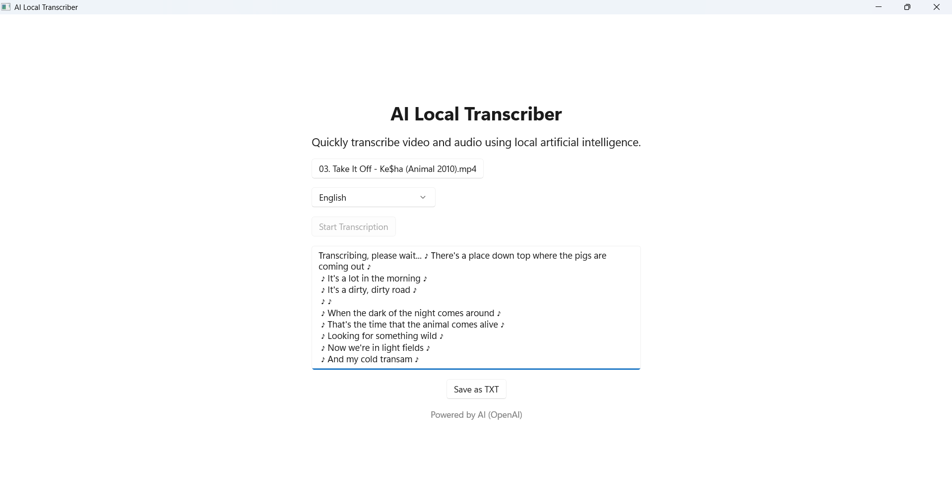 【图】AI Video & Audio Transcriber(截图2)