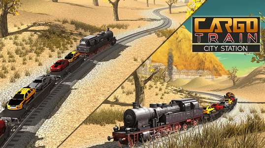 Cargo Train City Station - Cars & Oil Delivery Sim screenshot 1