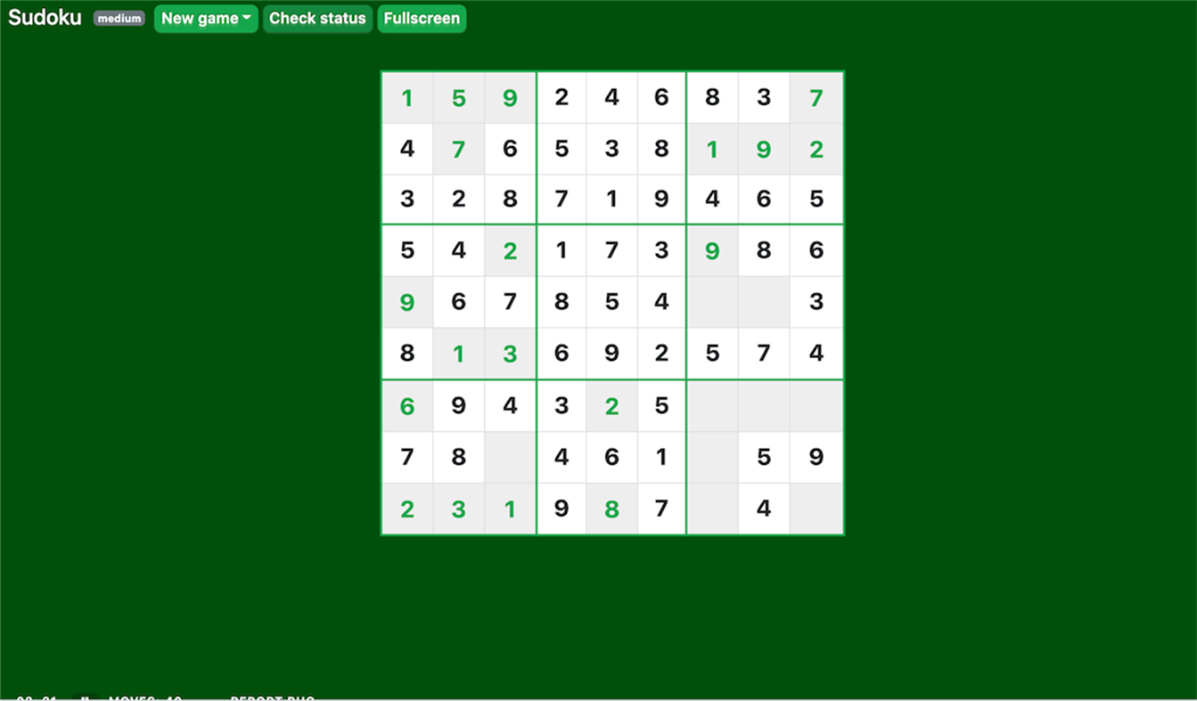 #1. Sudoku Craze (Windows) 由: Solitaired