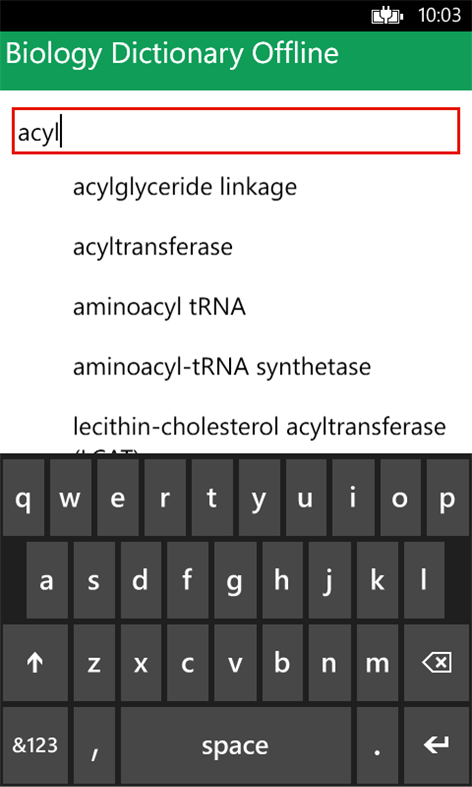 Biology Dictionary Offline Screenshots 2
