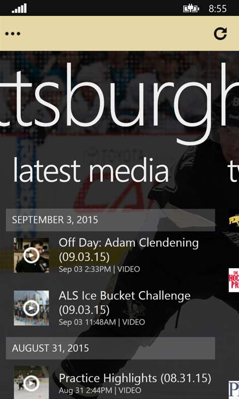 Pittsburgh Penguins Mobile Screenshots 2