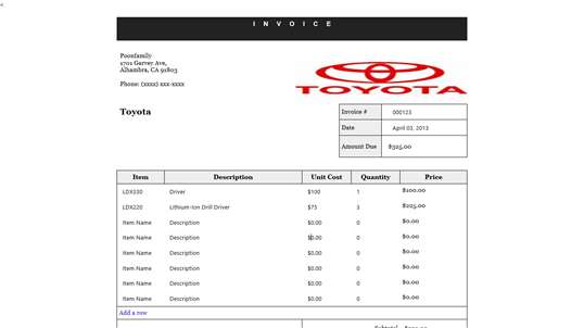 Simple Invoice screenshot 2