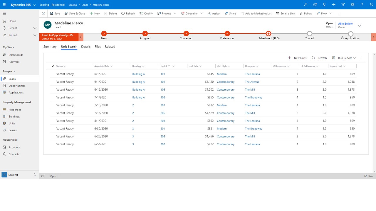 Snapshot 6 of Professional Services Property Mgmt for D365