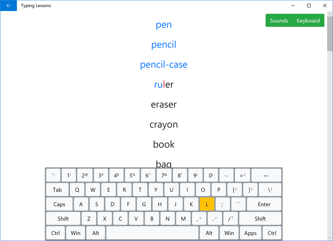 #3. Typing Lessons (Windows) Podle: Pig Star