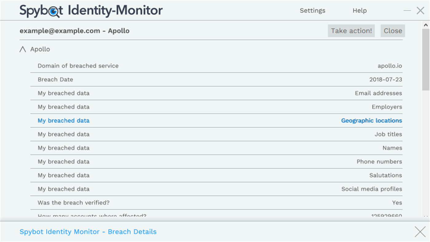 #2. Spybot Identity Monitor (Windows) Door: Safer-Networking Ltd.