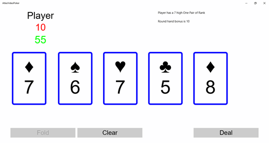 Atlas Video Poker screenshot 2