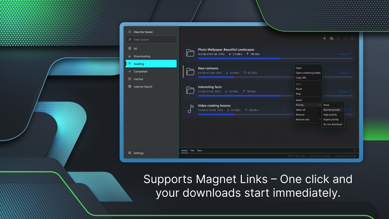 Client for Torrent screenshot