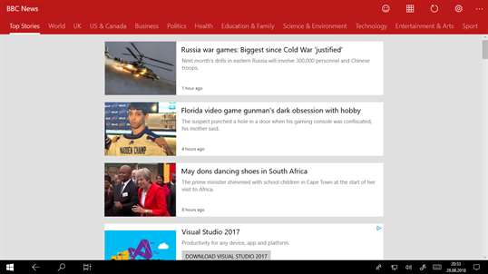 News Reader for BBC News screenshot 2